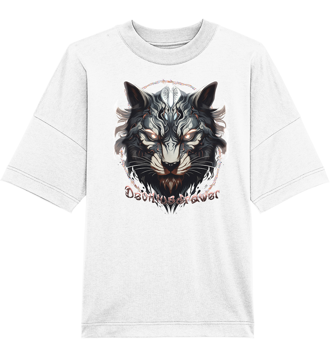 Deviliusdrawer Wolfcat - Organic Oversize Shirt