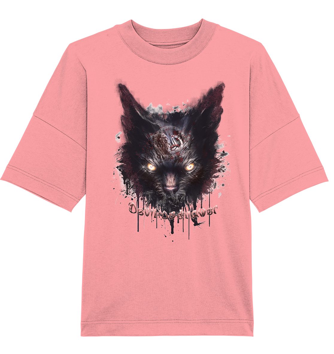 Deviliusdrawer Zombie Cat - Organic Oversize Shirt
