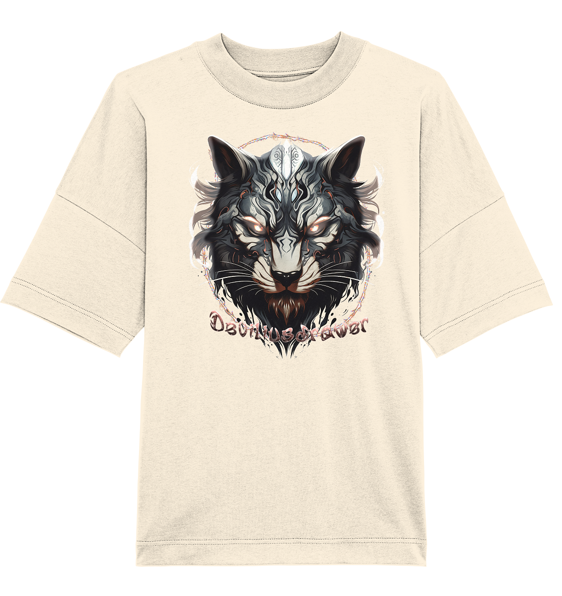 Deviliusdrawer Wolfcat - Organic Oversize Shirt