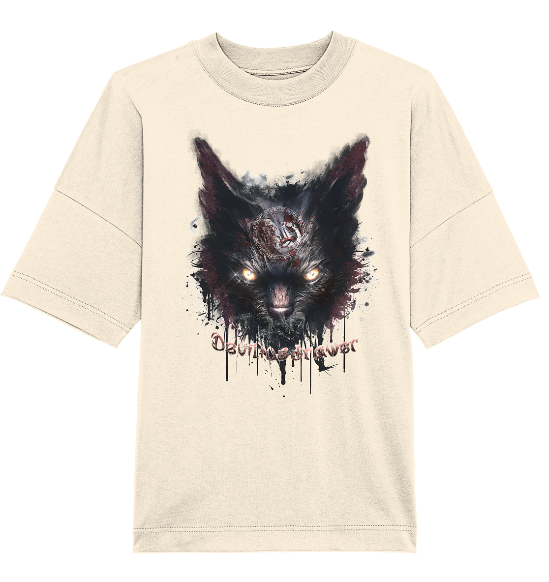 Deviliusdrawer Zombie Cat - Organic Oversize Shirt