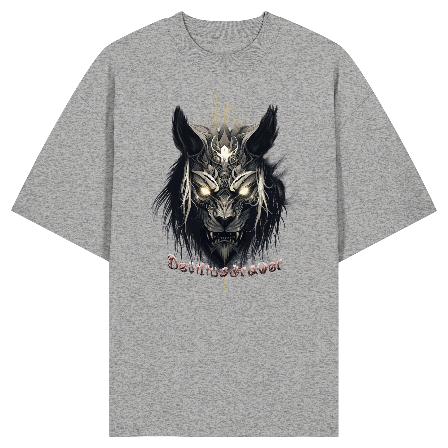 Deviliusdrawer Wolftiger - Organic Oversize Shirt