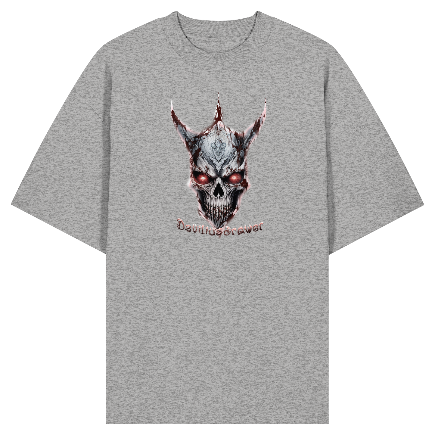 Deviliusdrawer Bloody Skeleton - Organic Oversize Shirt