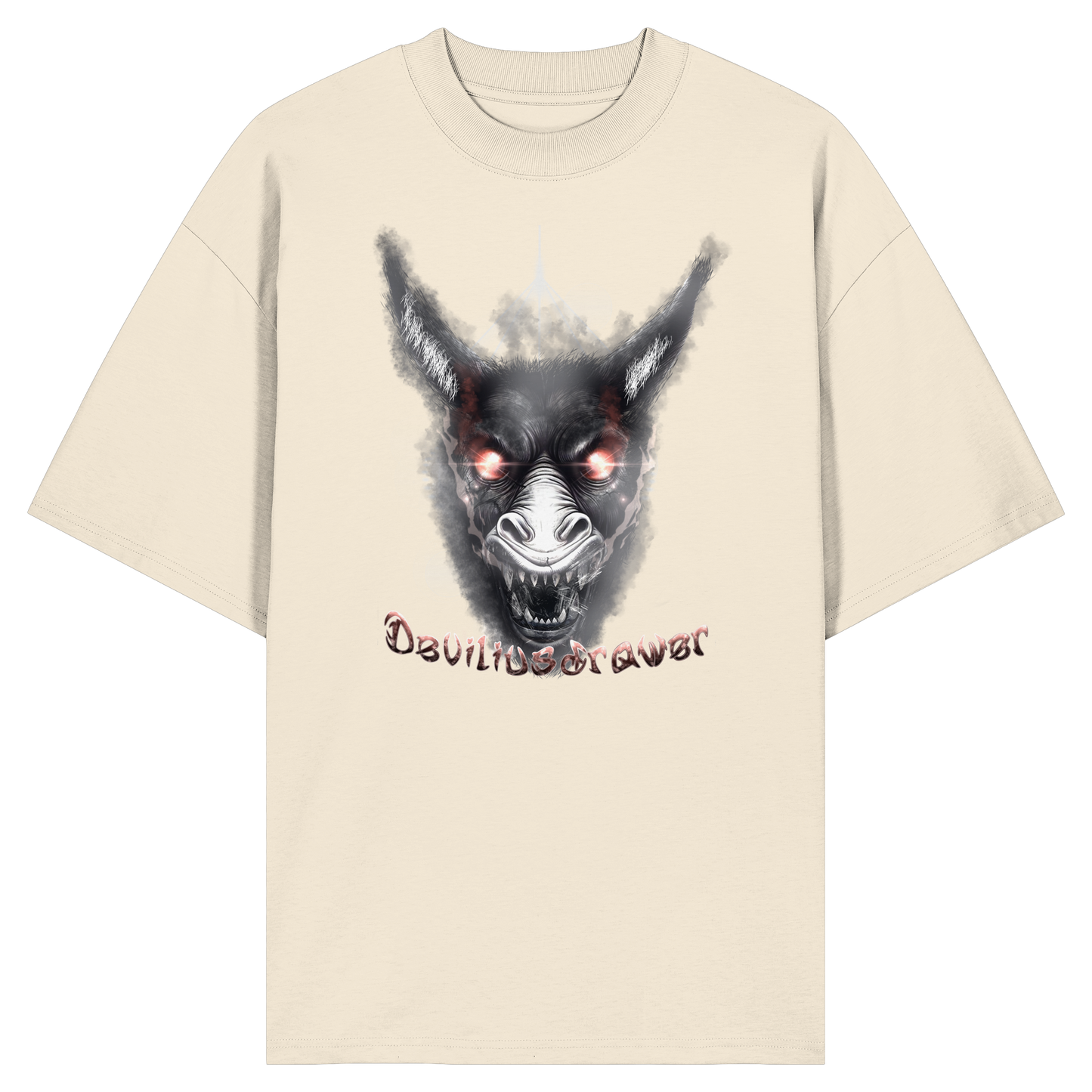Deviliusdrawer Evil Donkey - Organic Oversize Shirt