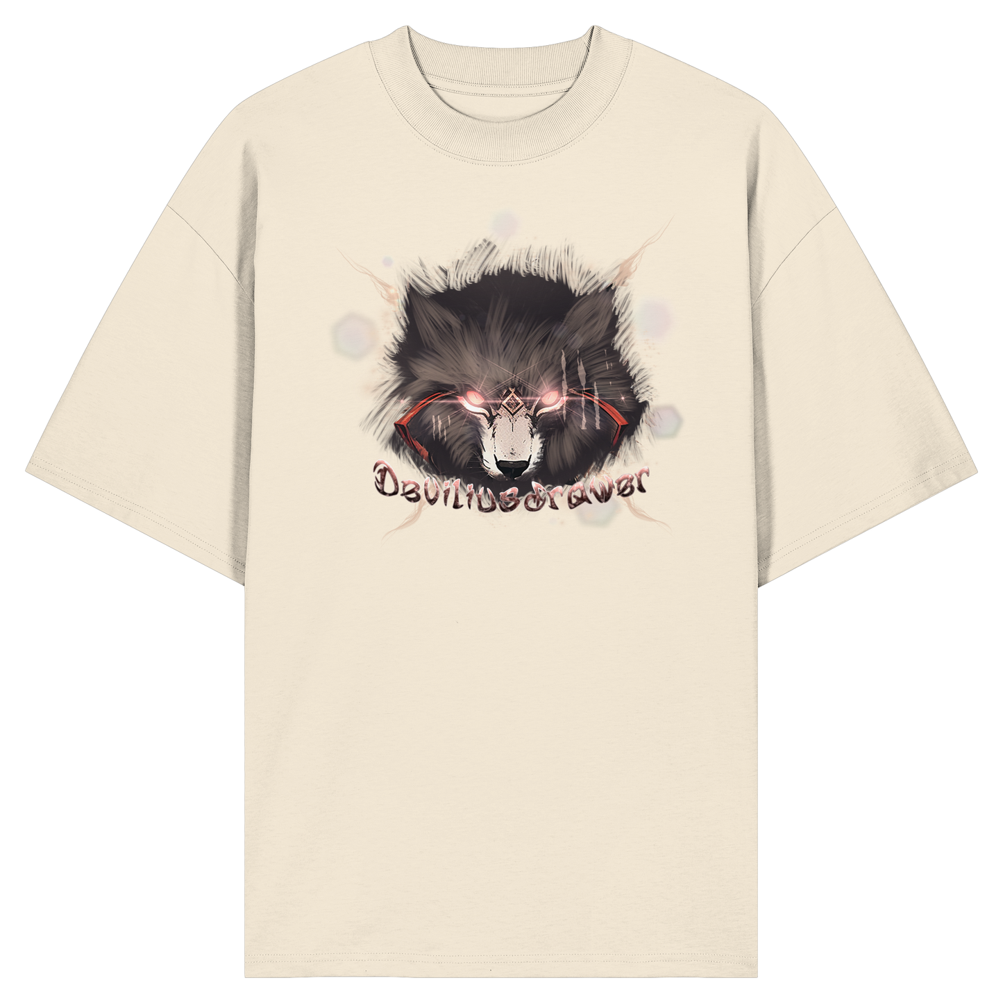 Deviliusdrawer Sparking Wolf - Organic Oversize Shirt