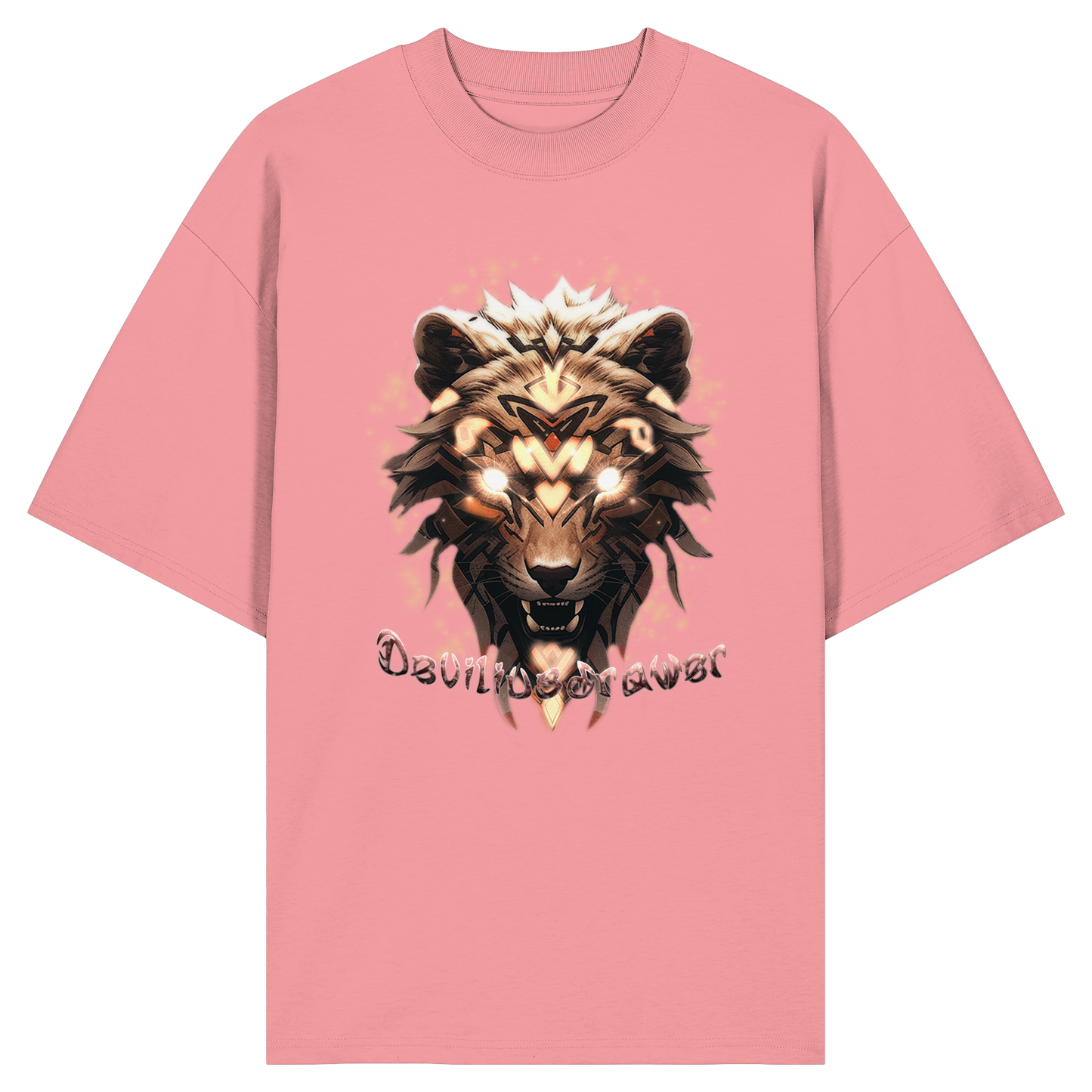 Deviliusdrawer Gold Weartiger - Organic Oversize Shirt