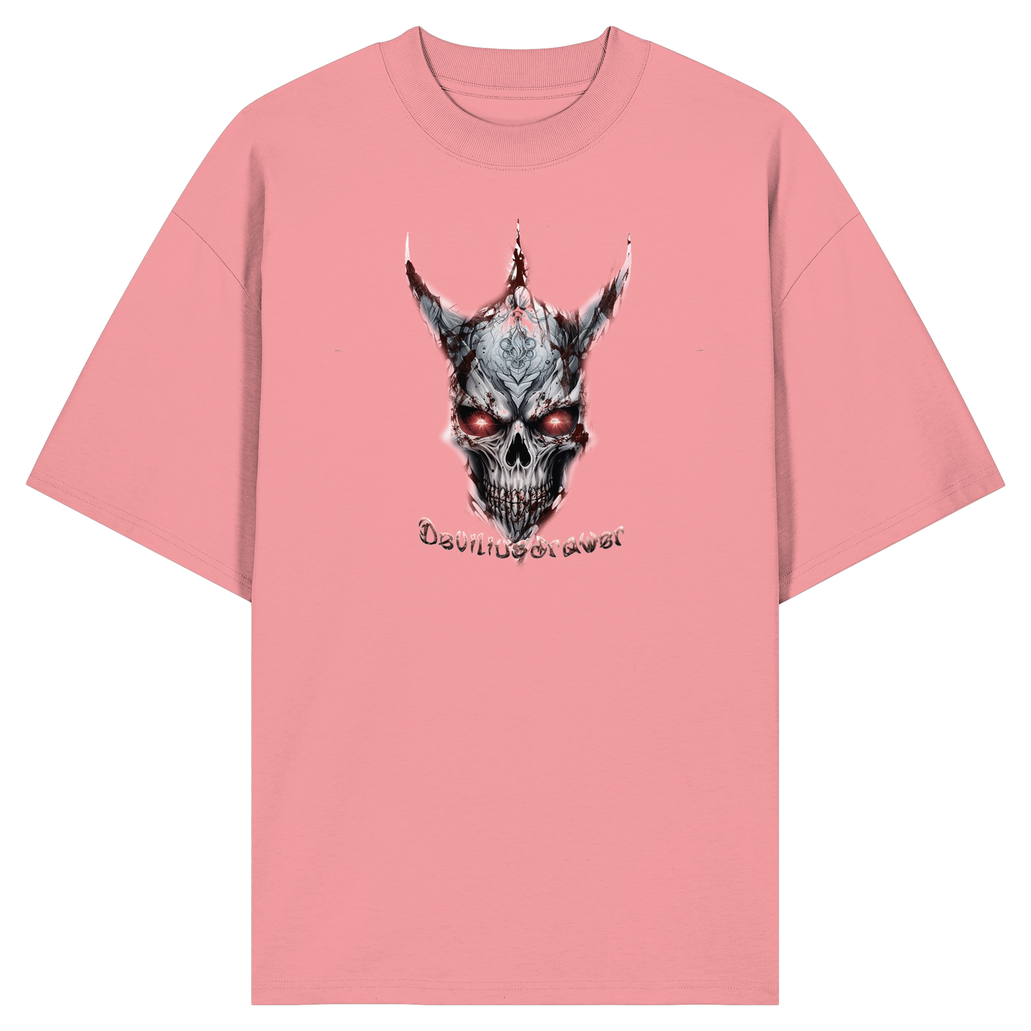 Deviliusdrawer Bloody Skeleton - Organic Oversize Shirt