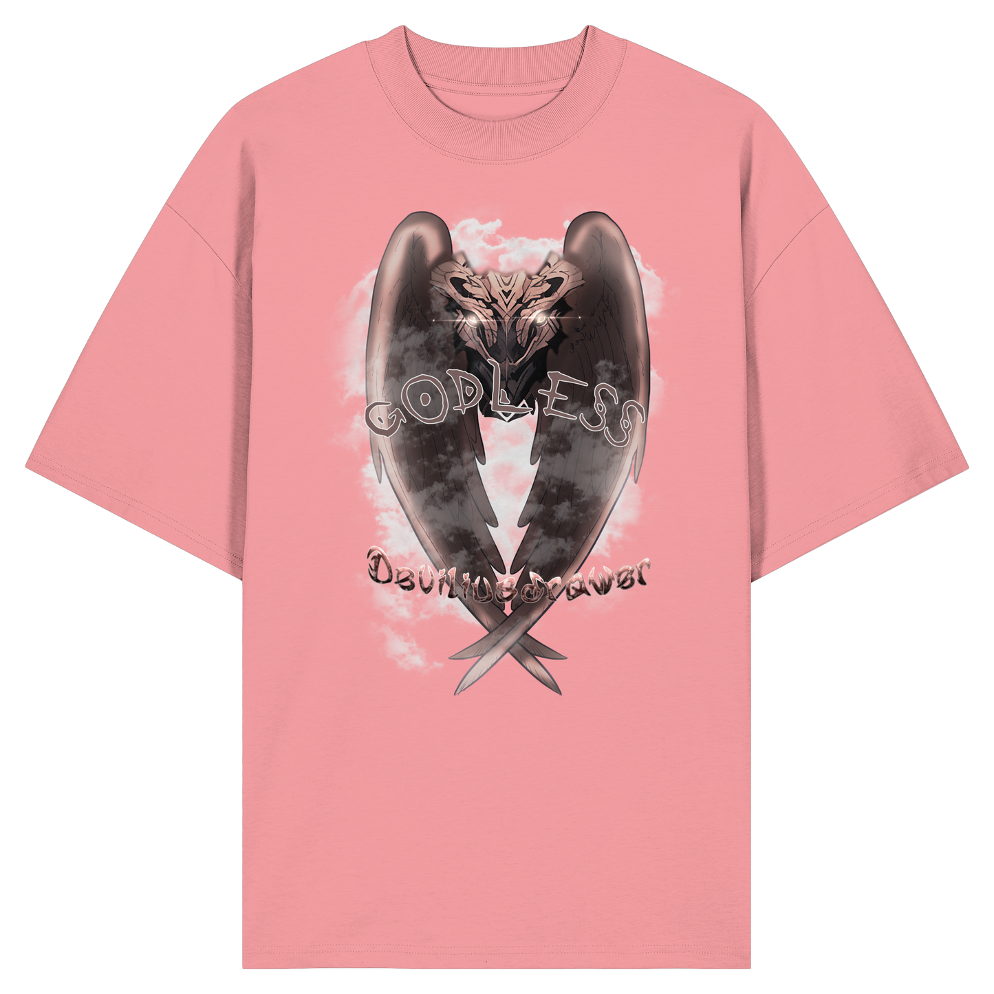 Deviliusdrawer Godless Owl - Organic Oversize Shirt
