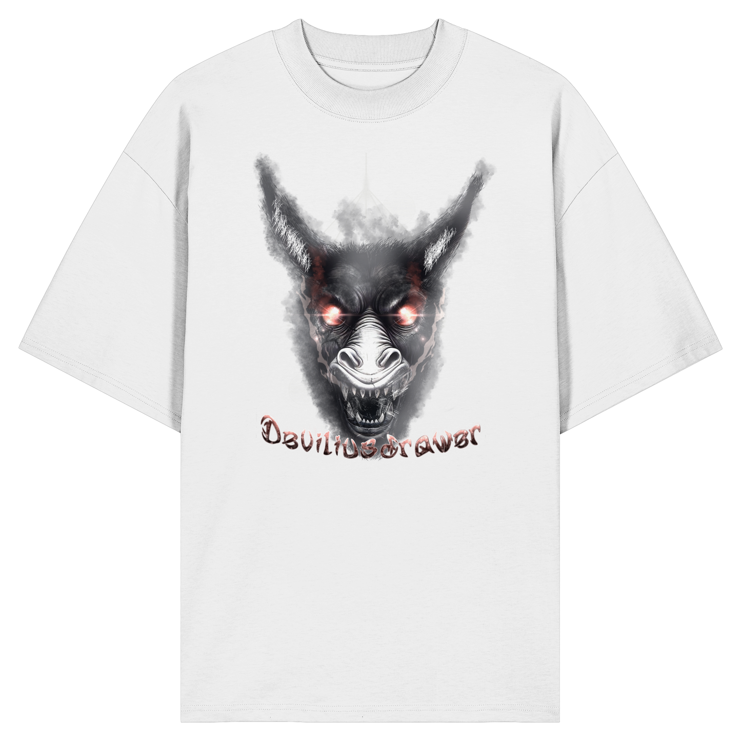 Deviliusdrawer Evil Donkey - Organic Oversize Shirt