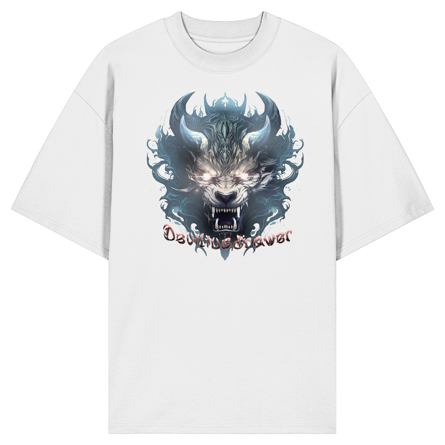 Deviliusdrawer Water Horn Tiger - Organic Oversize Shirt
