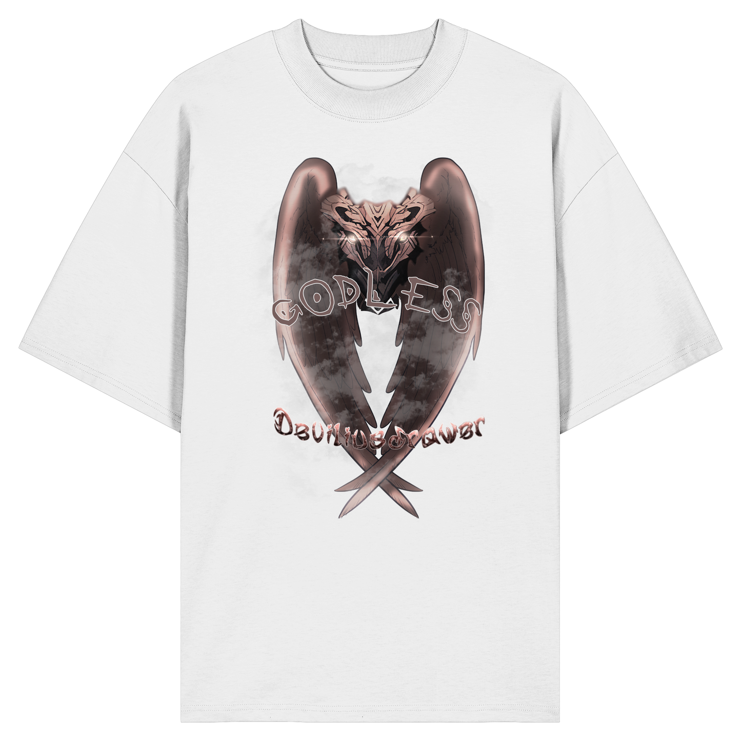 Deviliusdrawer Godless Owl - Organic Oversize Shirt