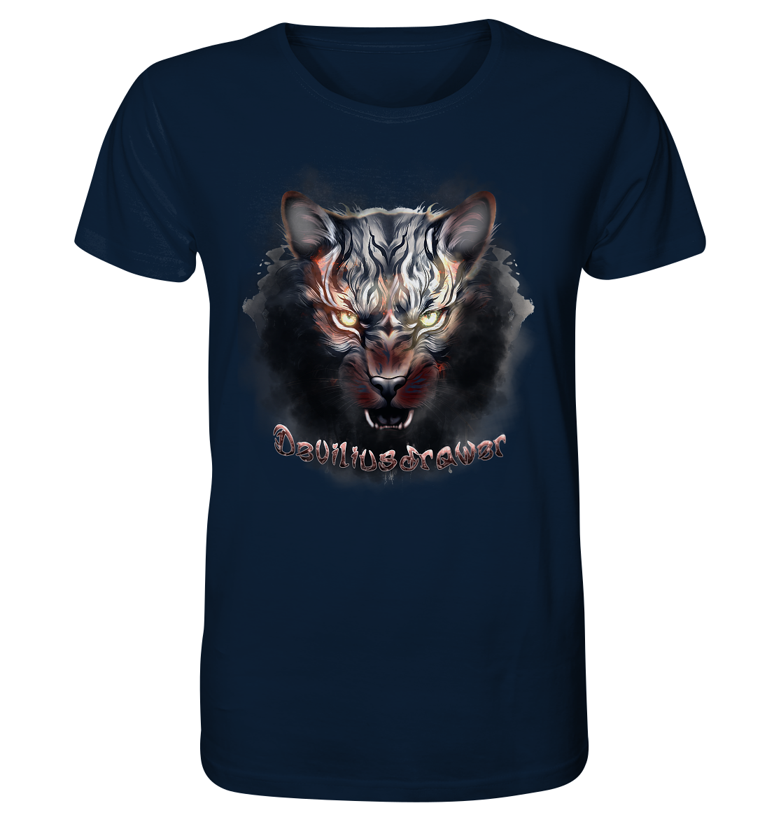 Deviliusdrawer Smoke Tiger - Organic Shirt