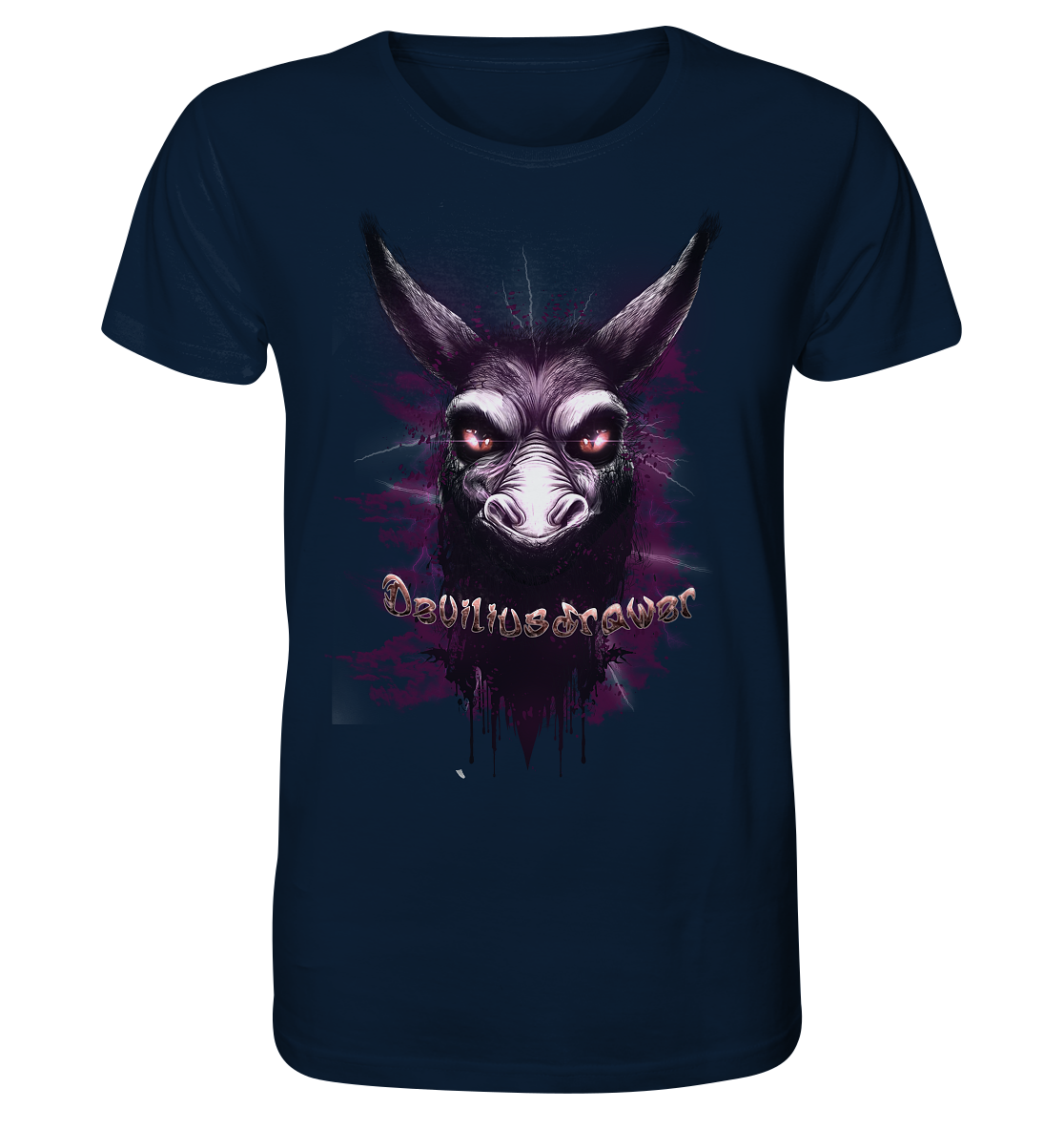 Deviliusdrawer Purple Donkey - Organic Shirt