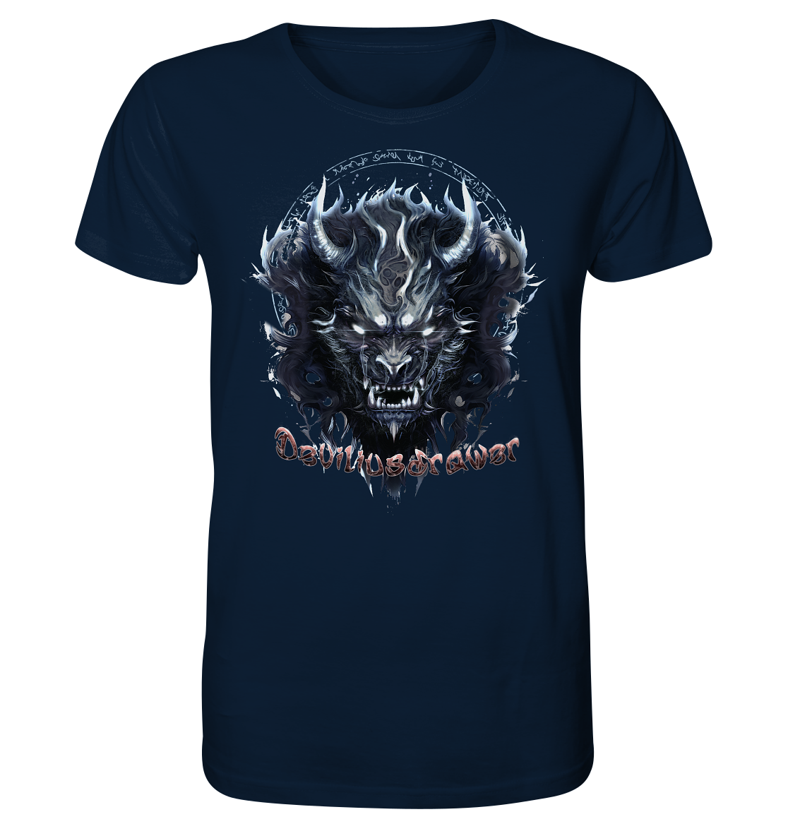 Deviliusdrawer Dark Wolf Mask - Organic Shirt