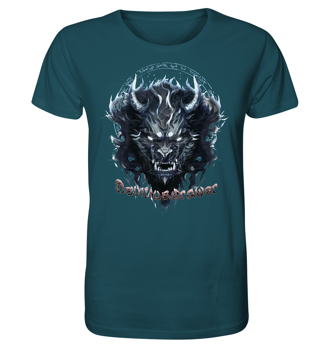 Deviliusdrawer Dark Wolf Mask - Organic Shirt