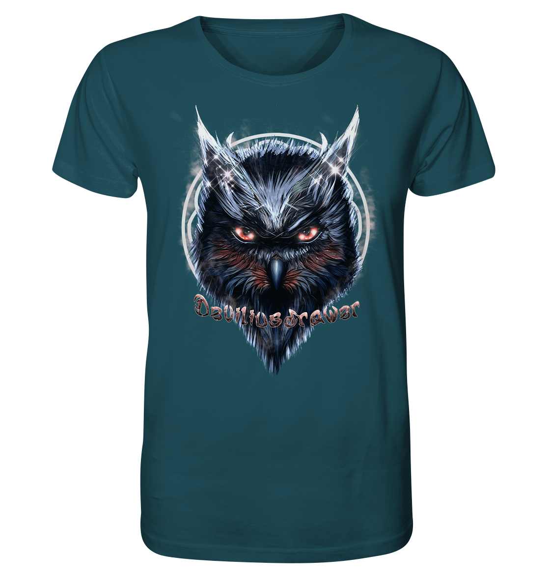 Deviliusdrawer Fire Owl - Organic Shirt