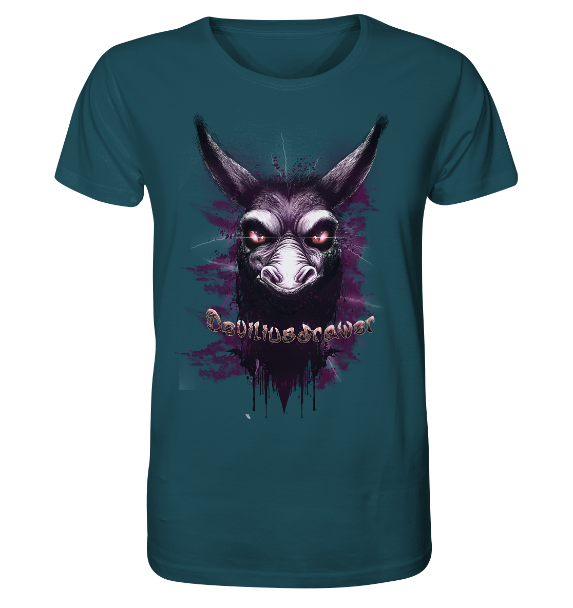 Deviliusdrawer Purple Donkey - Organic Shirt