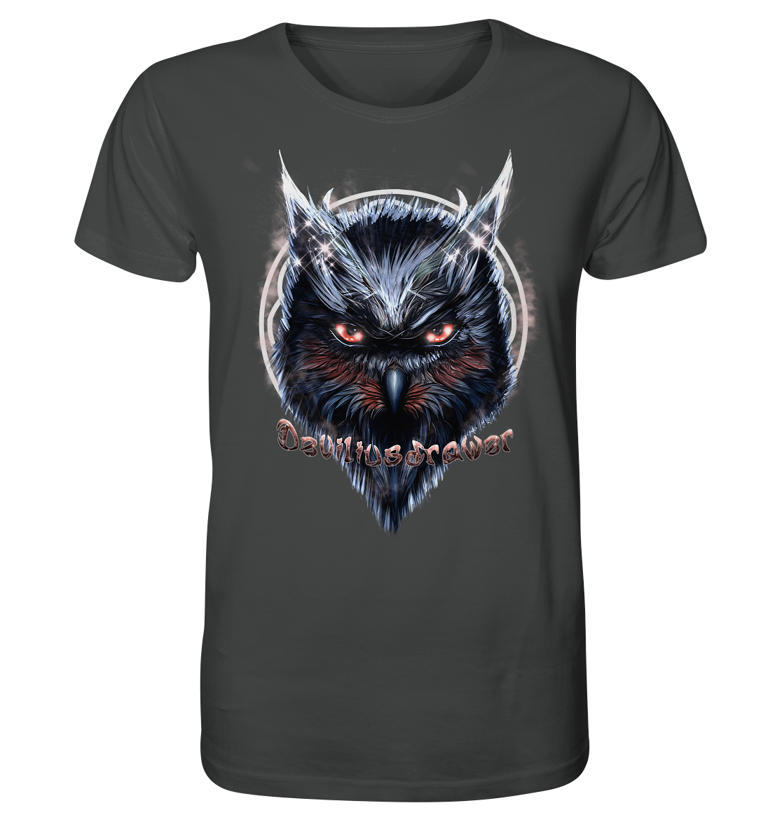 Deviliusdrawer Fire Owl - Organic Shirt