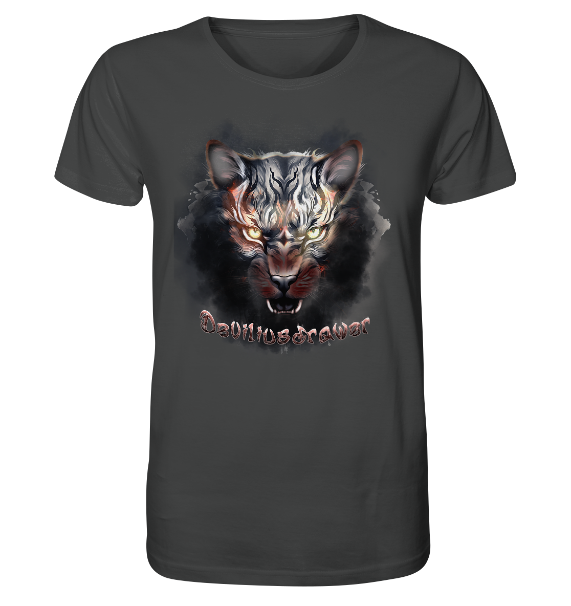 Deviliusdrawer Smoke Tiger - Organic Shirt