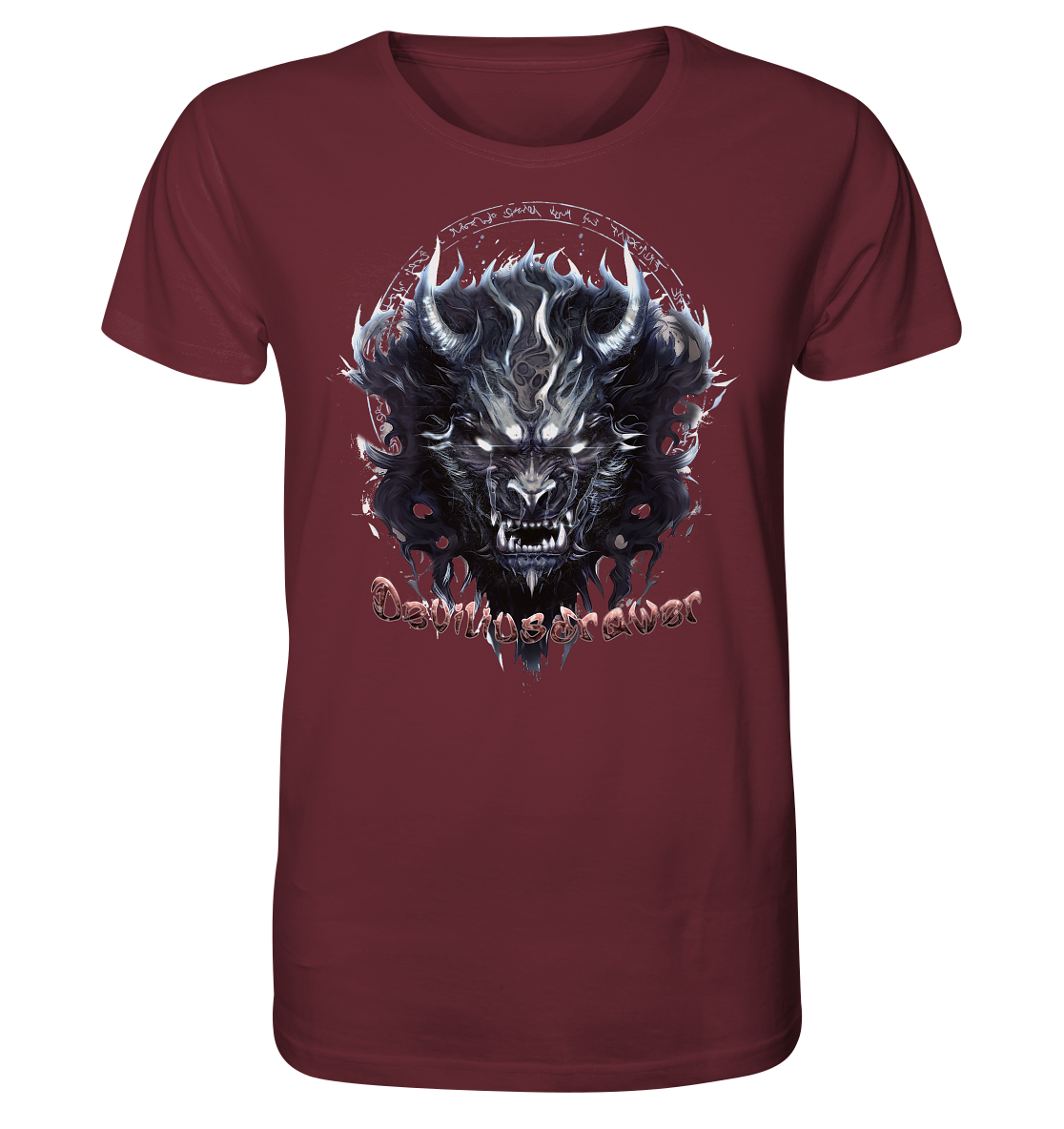 Deviliusdrawer Dark Wolf Mask - Organic Shirt