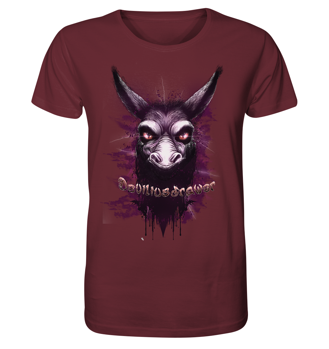 Deviliusdrawer Purple Donkey - Organic Shirt