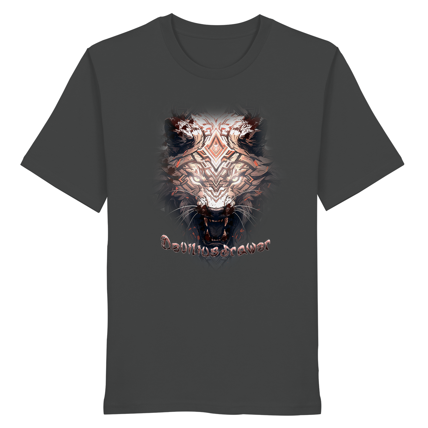 Deviliusdrawer Gold Metal Tiger - Organic Shirt