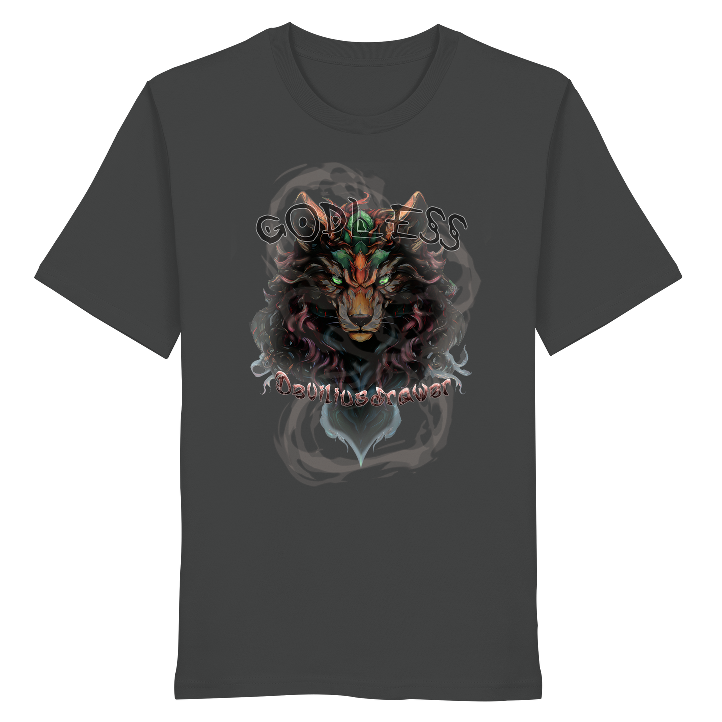 Deviliusdrawer Godless Wolf - Organic Shirt