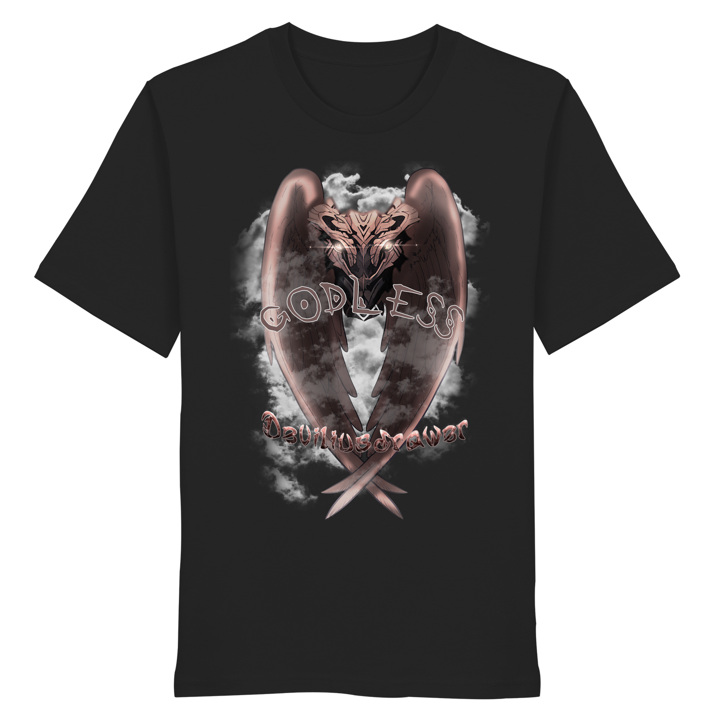 Deviliusdrawer Godless Owl - Organic Shirt