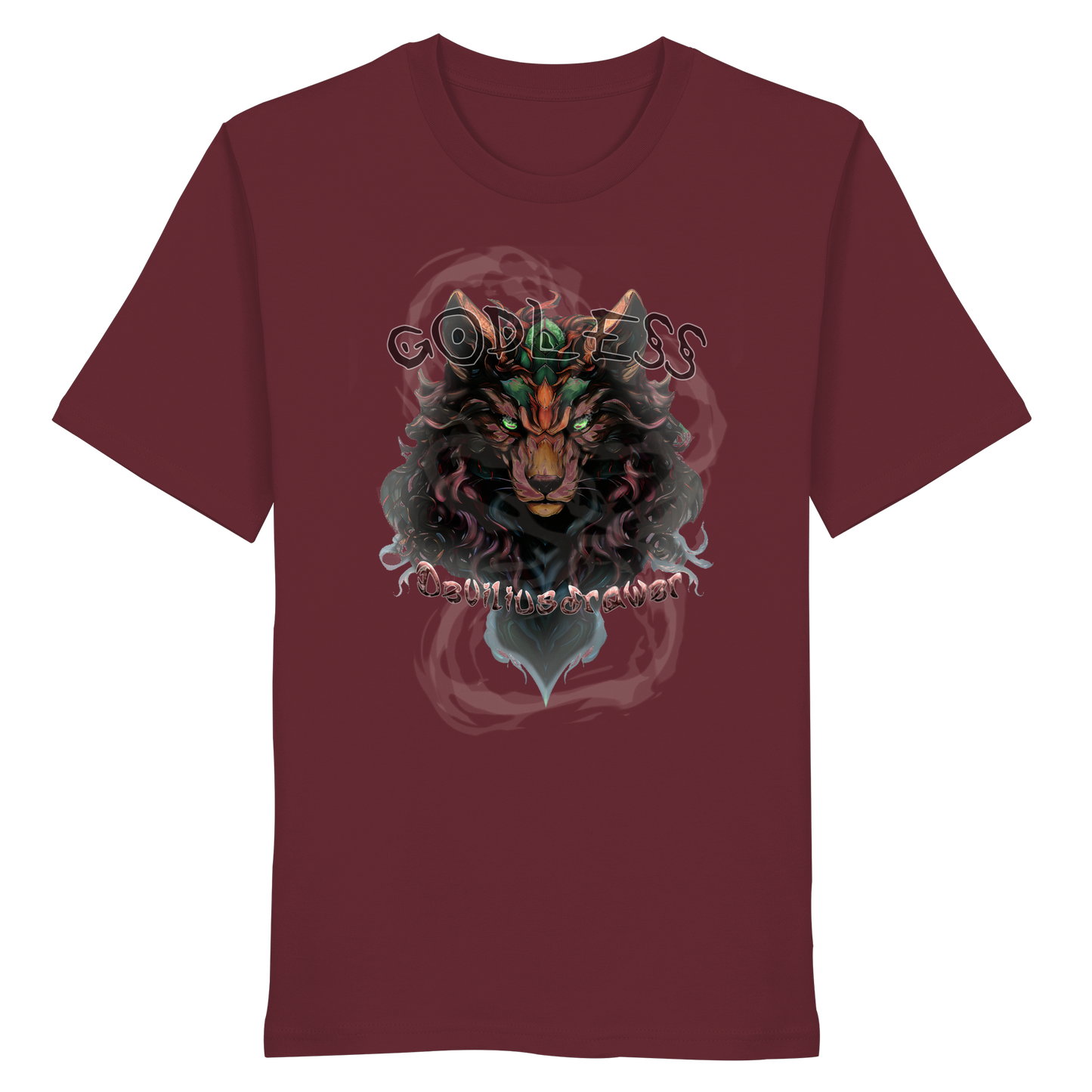 Deviliusdrawer Godless Wolf - Organic Shirt