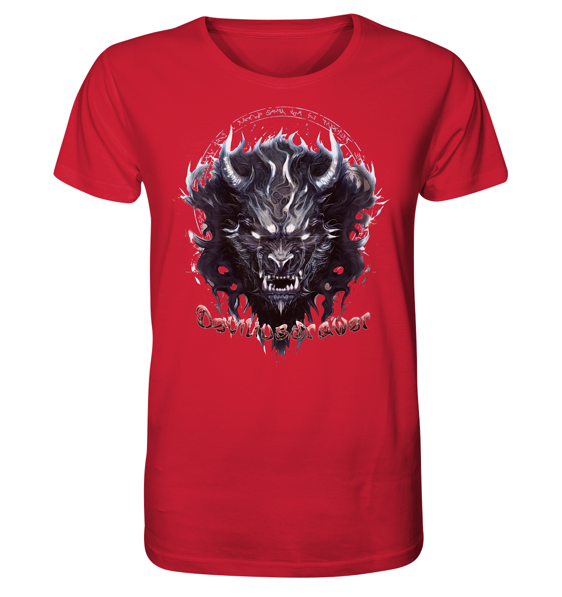 Deviliusdrawer Dark Wolf Mask - Organic Shirt