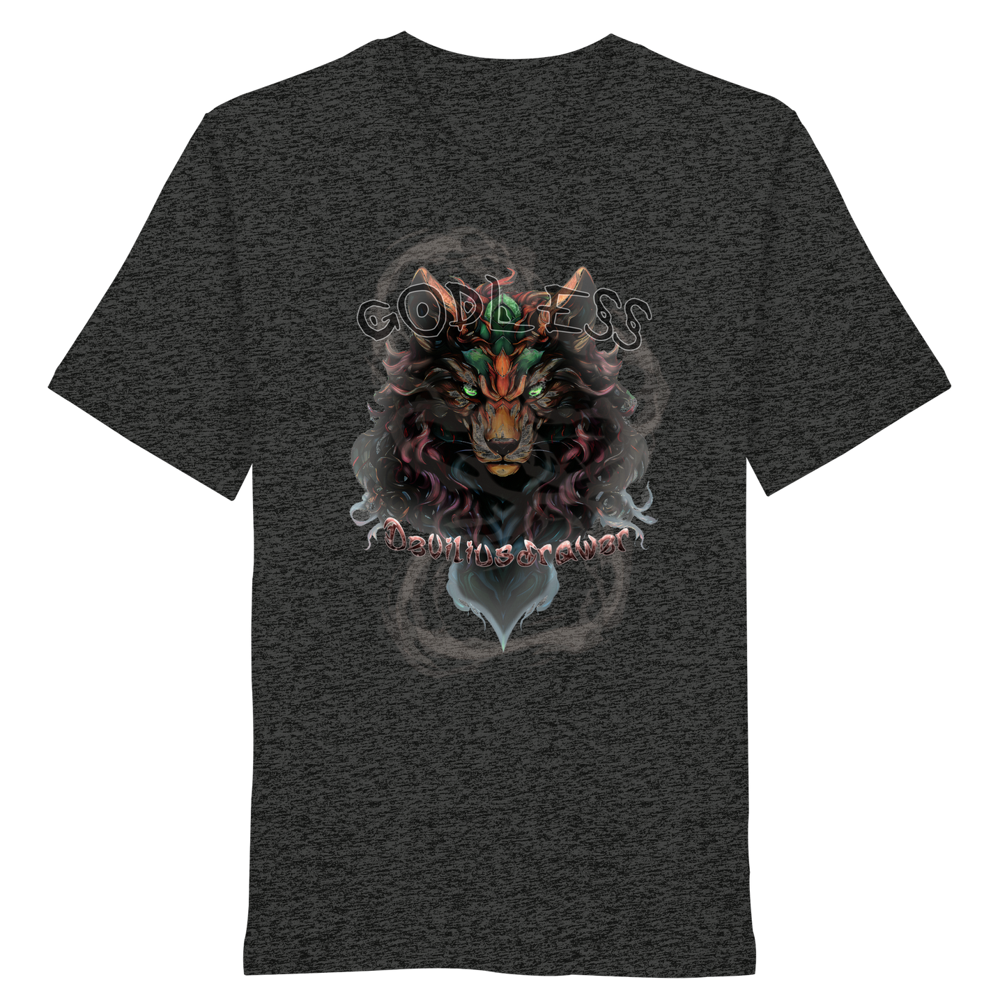 Deviliusdrawer Godless Wolf - Organic Shirt