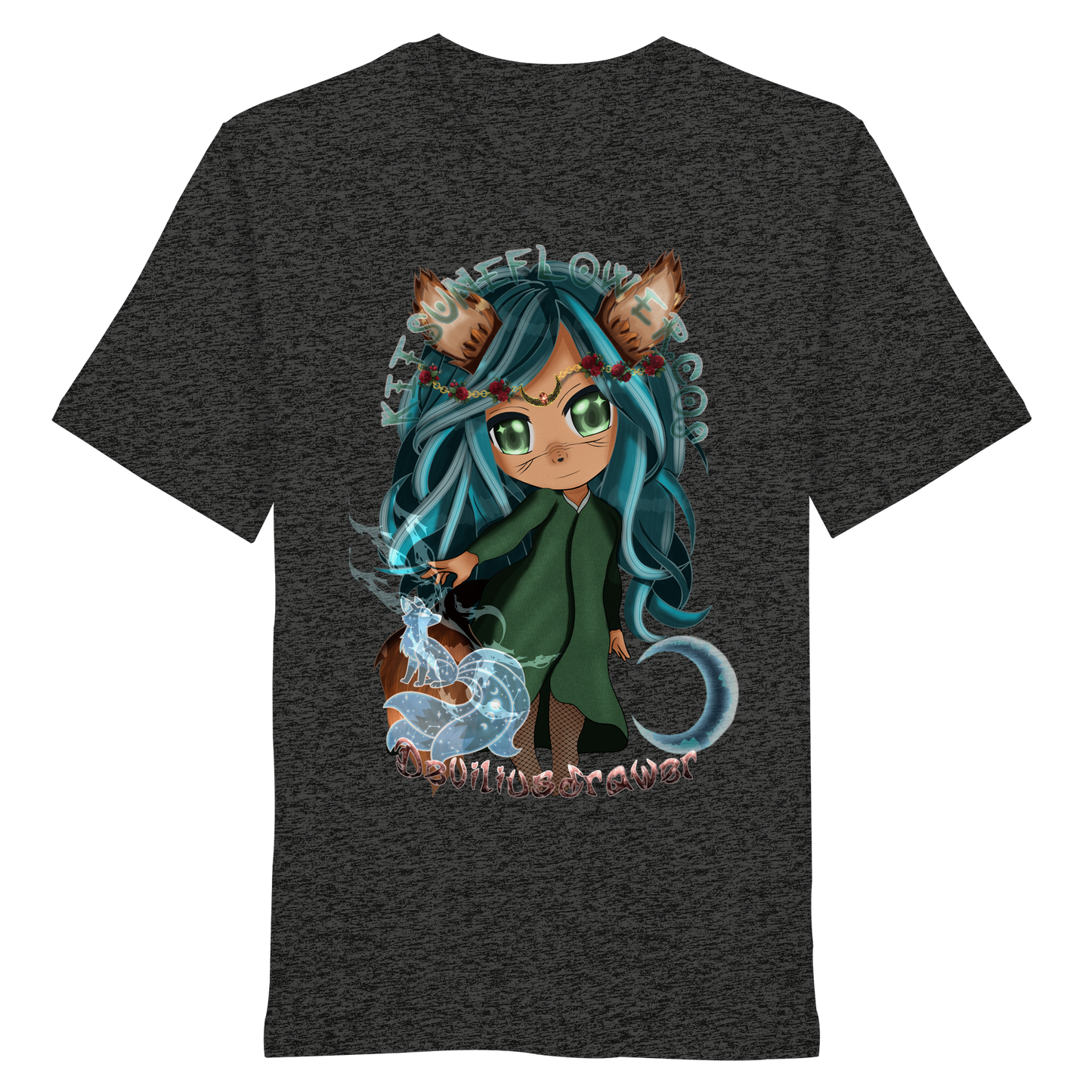 Deviliusdrawer Kitsuneflower - Organic Shirt