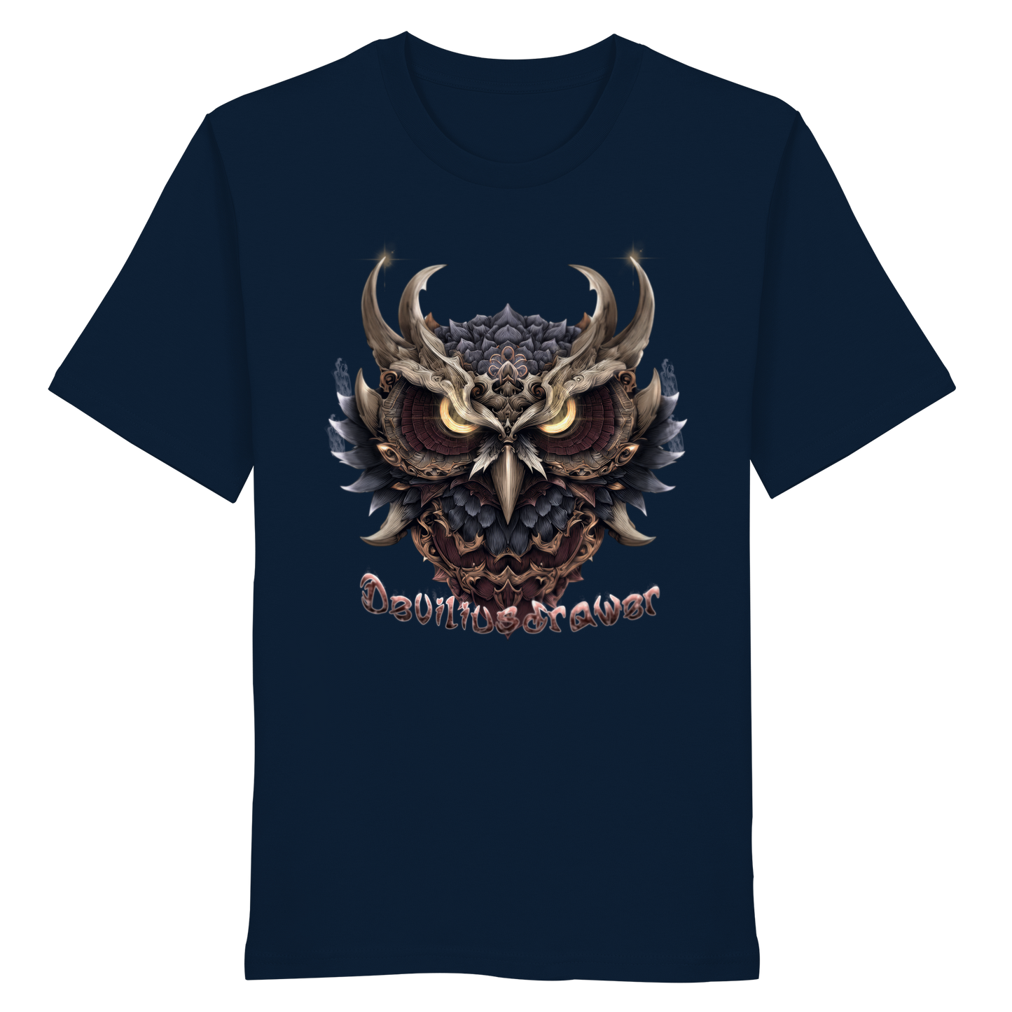 Deviliusdrawer Golden Owl - Organic Shirt