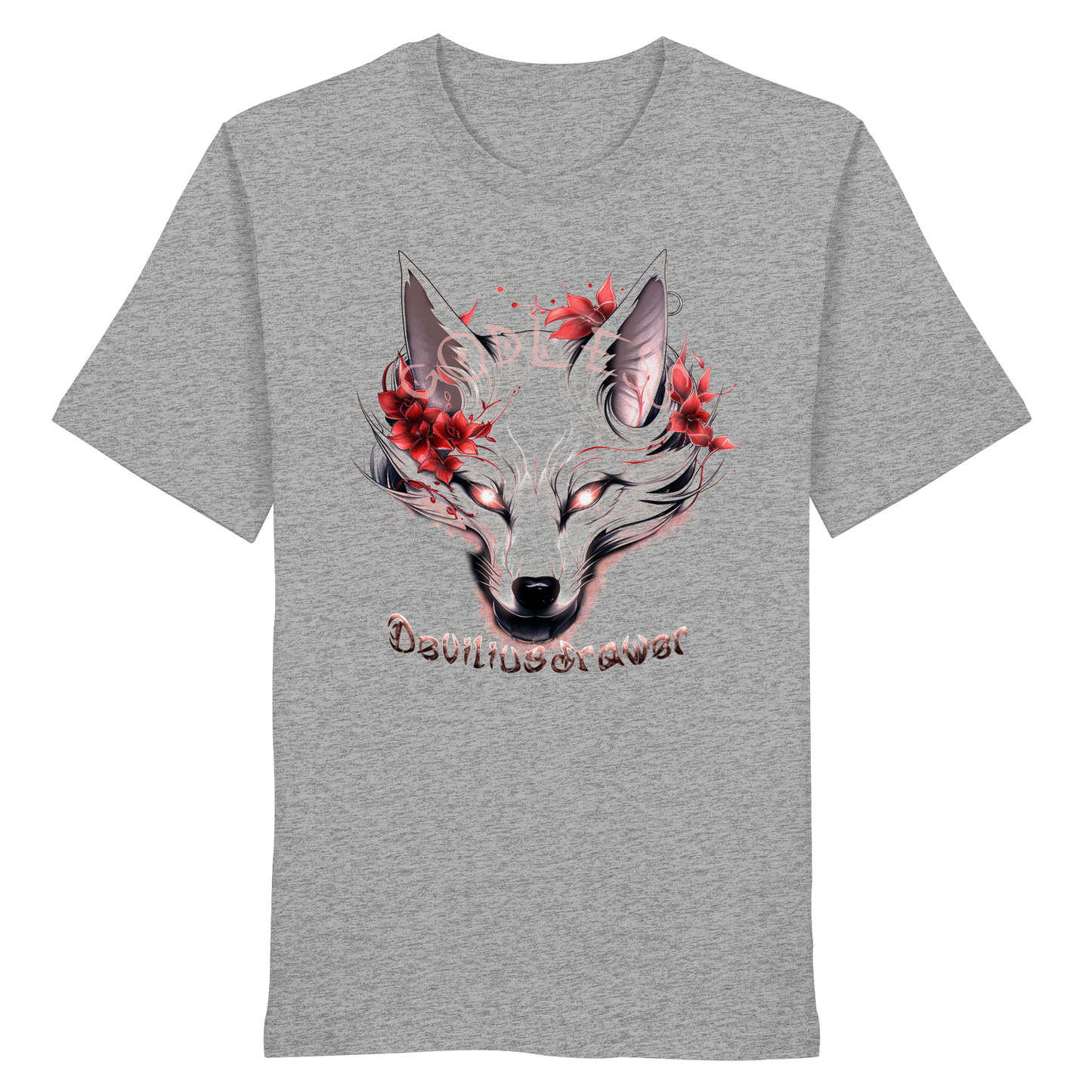 Deviliusdrawer Kitsune Wolf - Organic Shirt