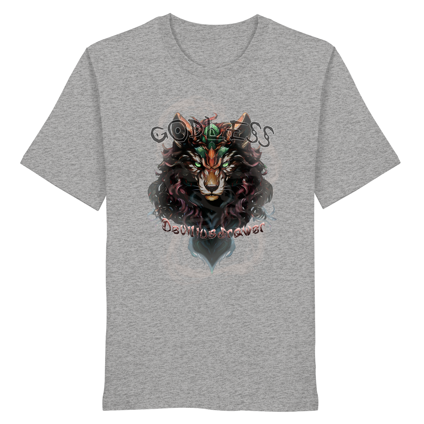 Deviliusdrawer Godless Wolf - Organic Shirt