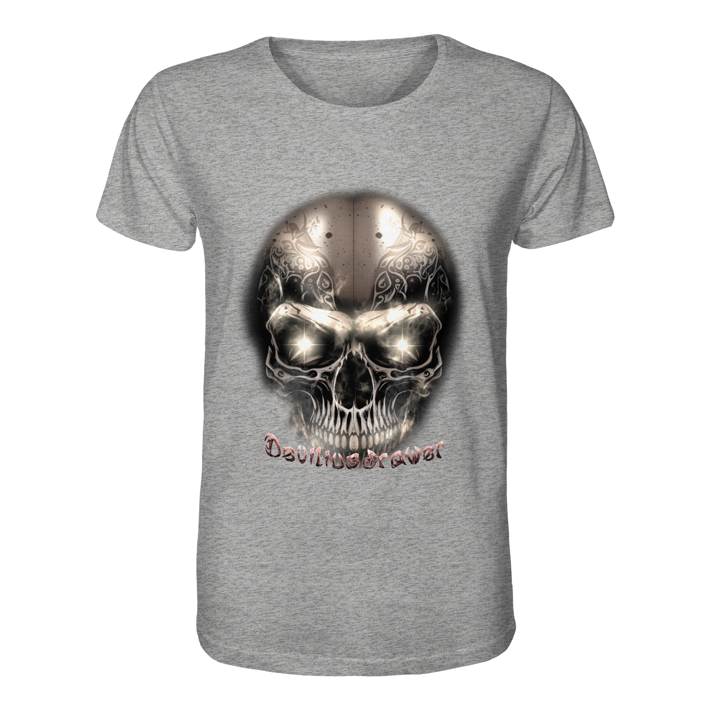 Deviliusdrawer Fire Skeleton Iron - Organic Shirt