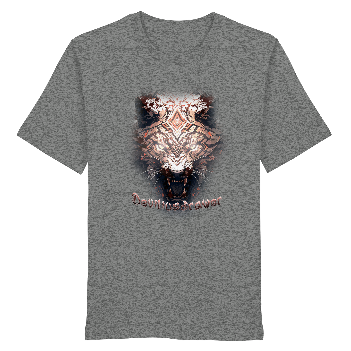 Deviliusdrawer Gold Metal Tiger - Organic Shirt