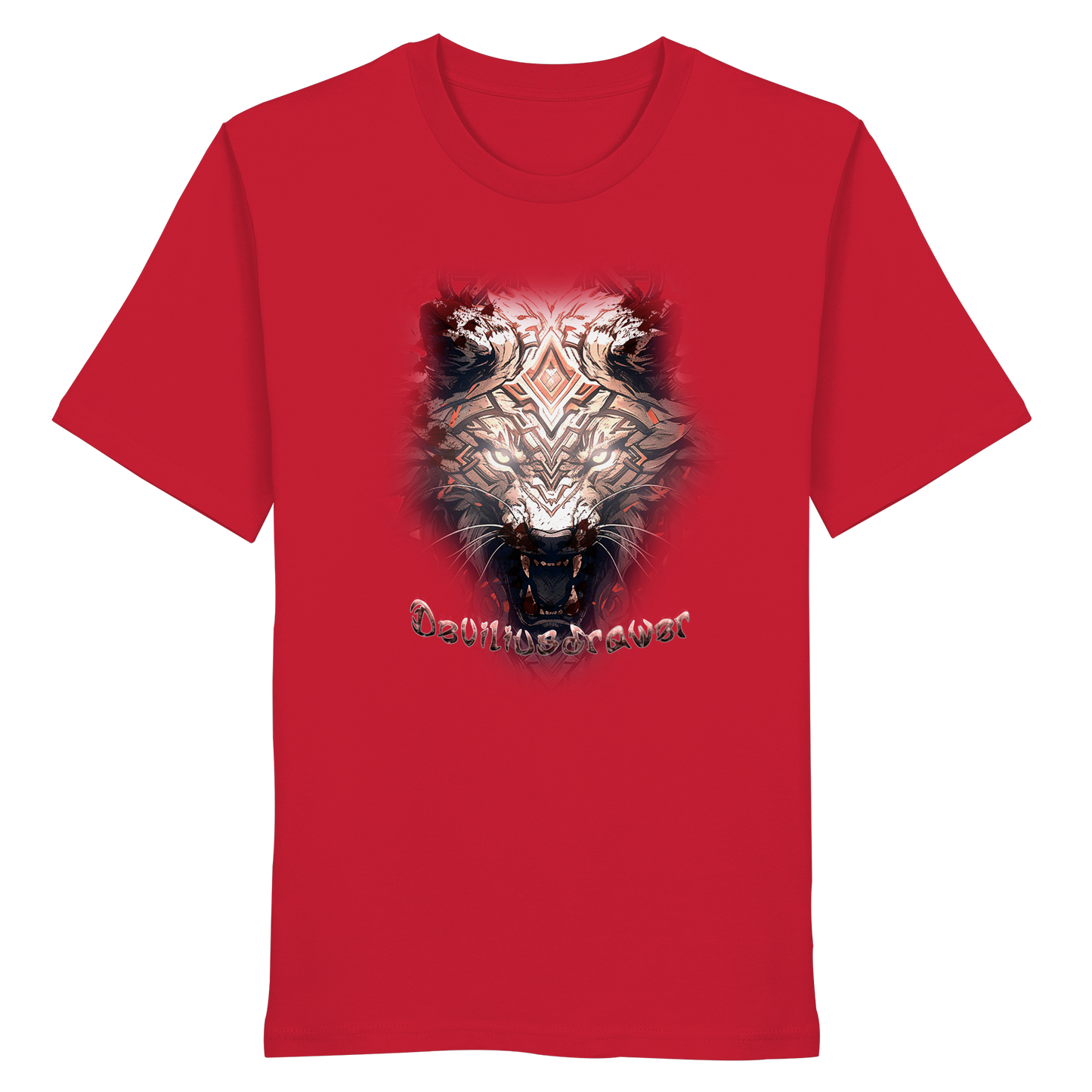 Deviliusdrawer Gold Metal Tiger - Organic Shirt