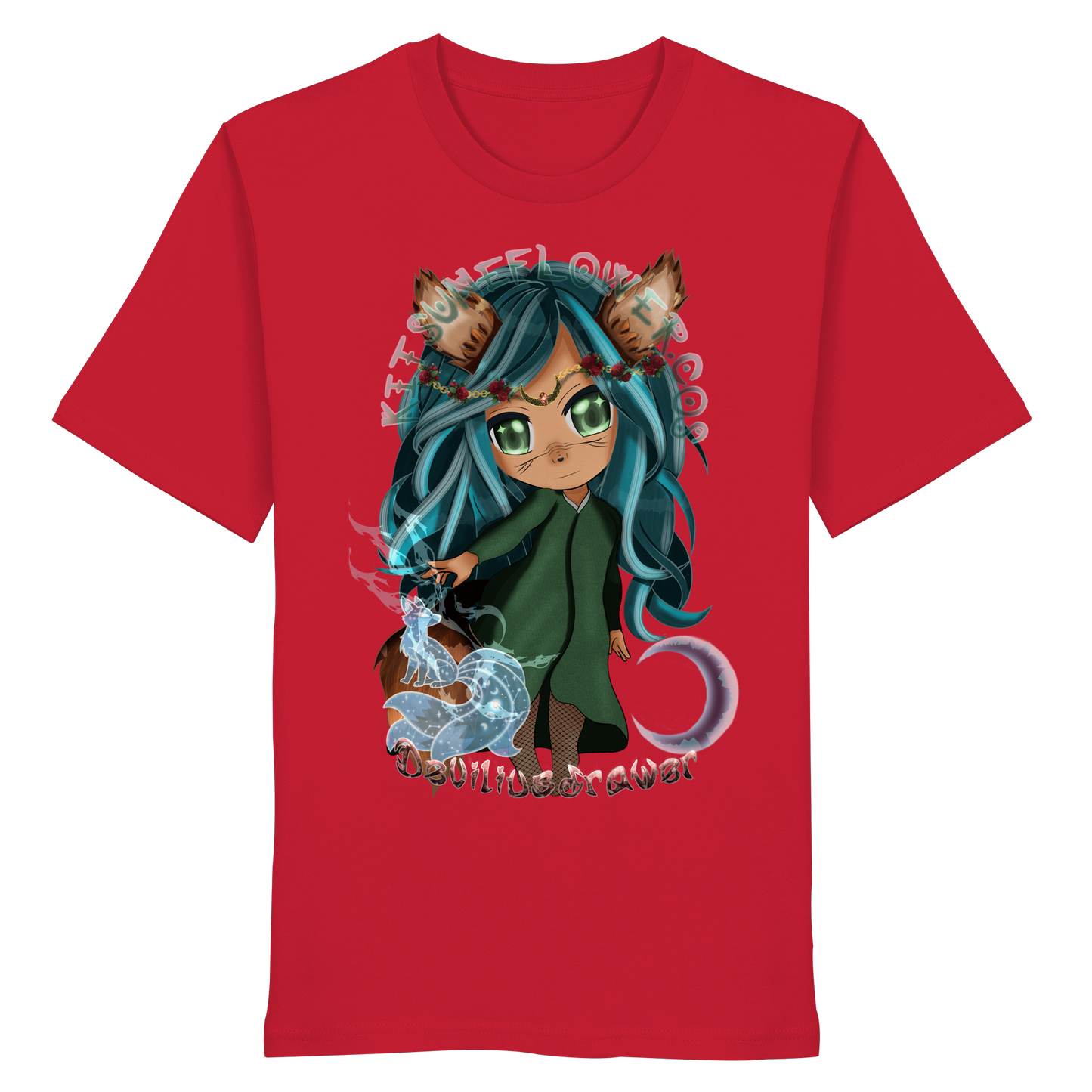Deviliusdrawer Kitsuneflower - Organic Shirt