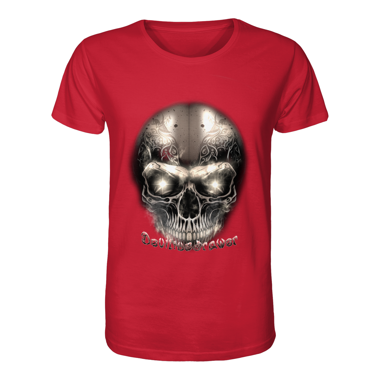 Deviliusdrawer Fire Skeleton Iron - Organic Shirt