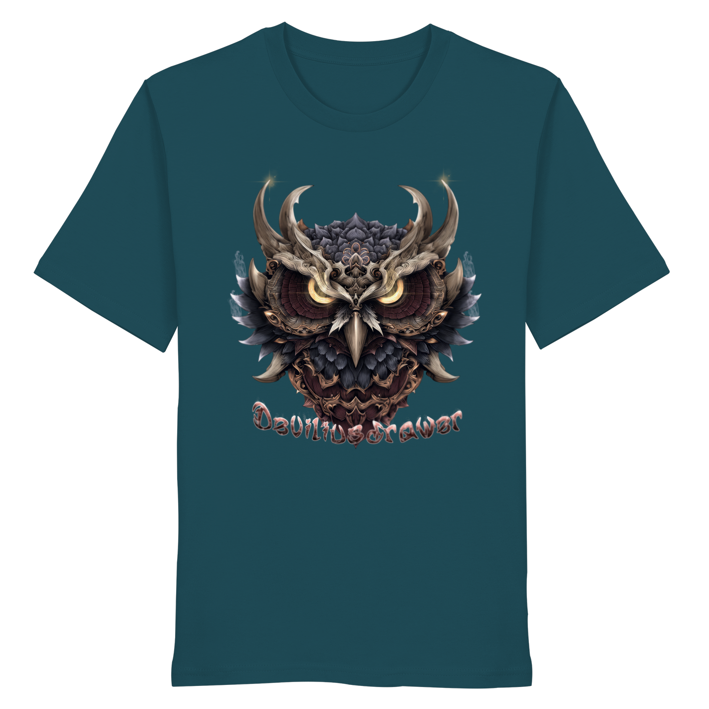 Deviliusdrawer Golden Owl - Organic Shirt