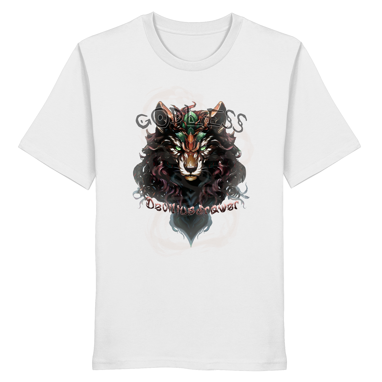 Deviliusdrawer Godless Wolf - Organic Shirt