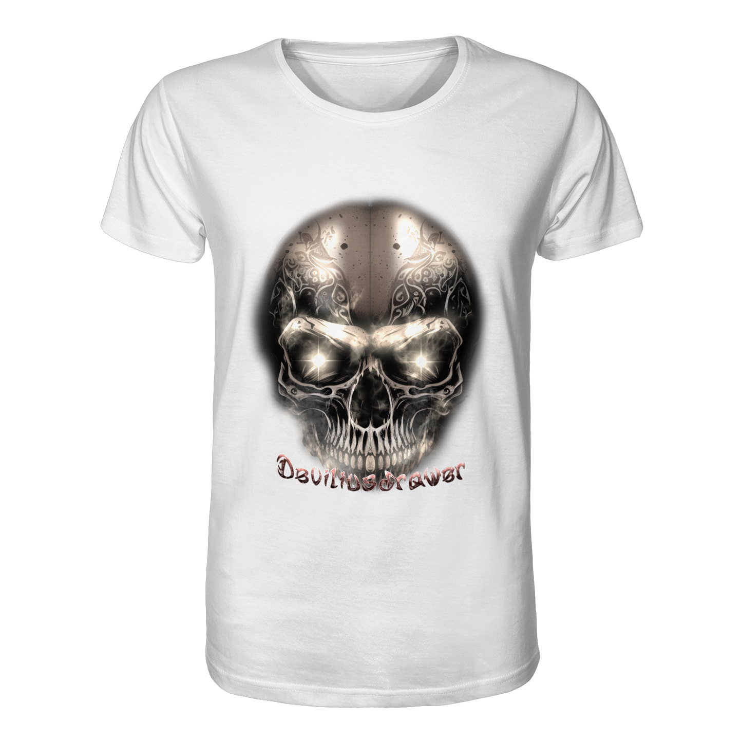 Deviliusdrawer Fire Skeleton Iron - Organic Shirt