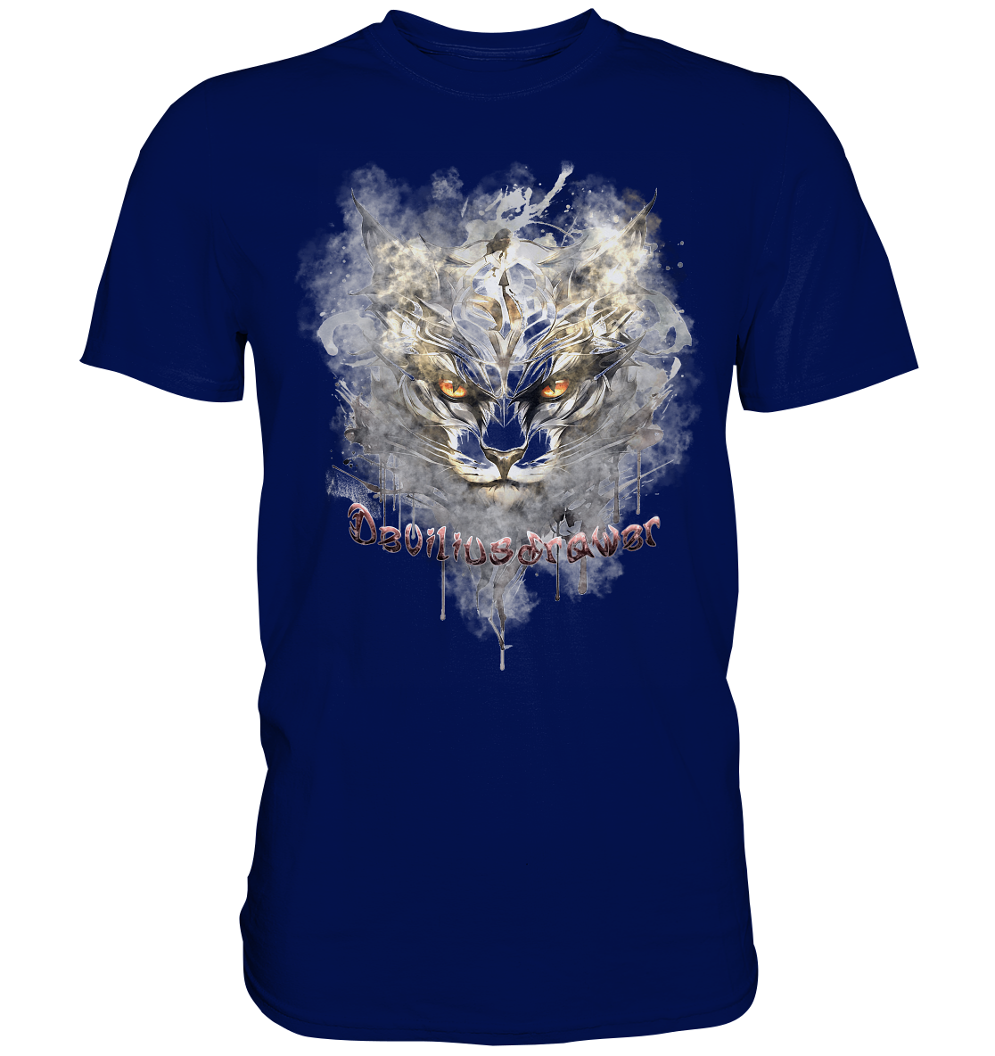 Deviliusdrawer White Catgod - Premium Shirt