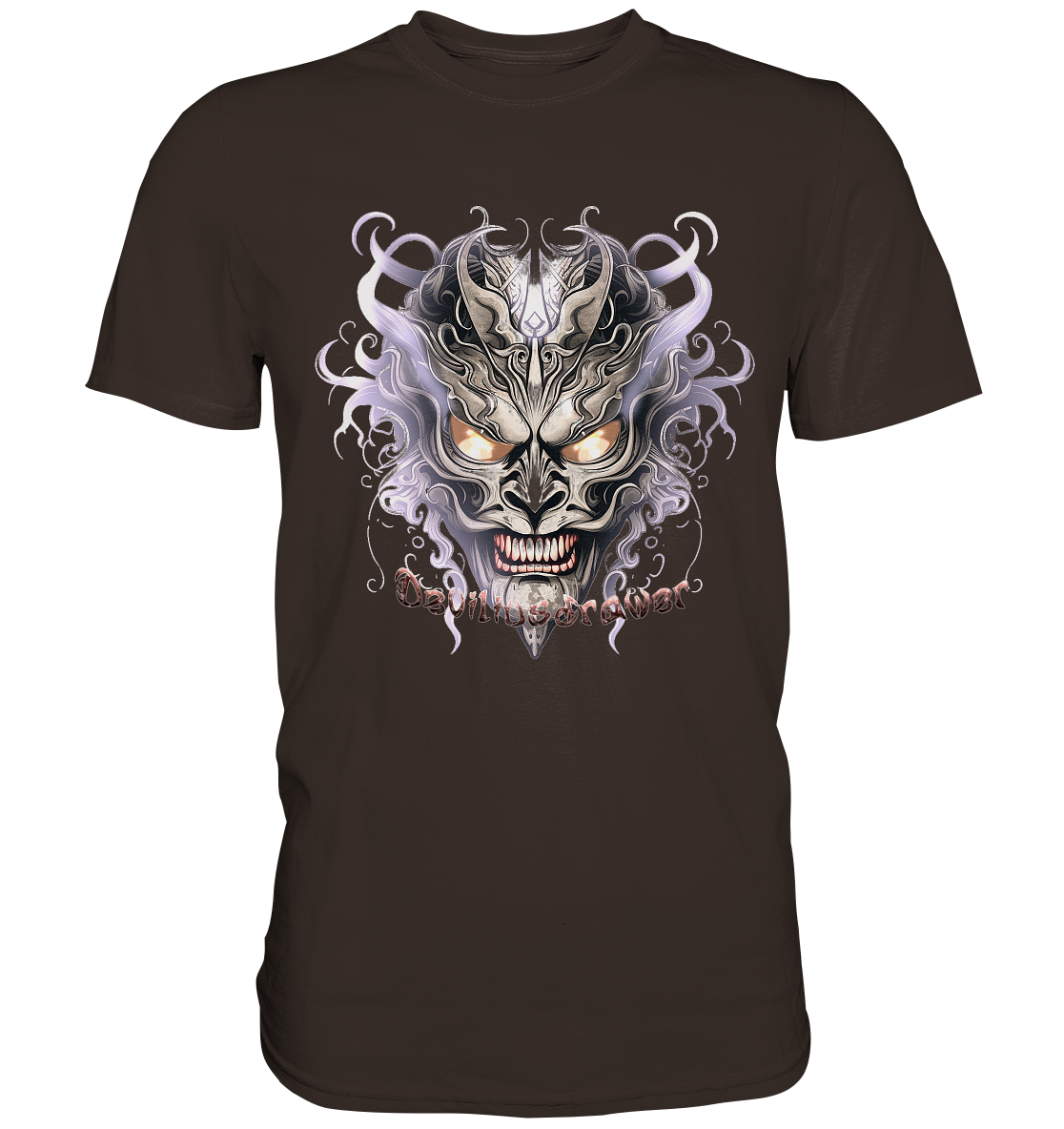 Deviliusdrawer Demon Mask Violet - Premium Shirt