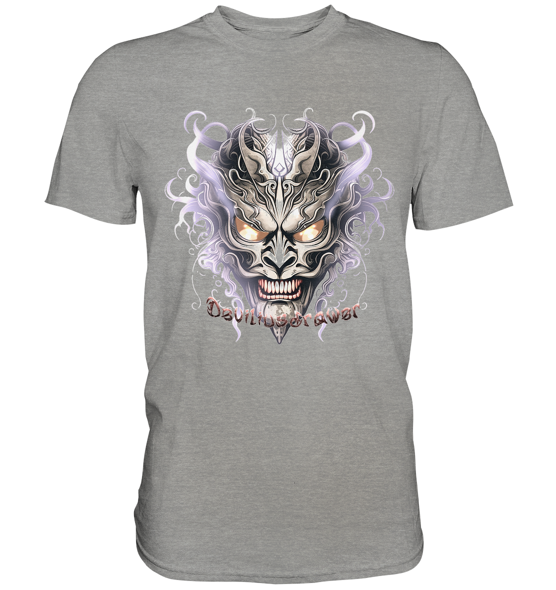 Deviliusdrawer Demon Mask Violet - Premium Shirt