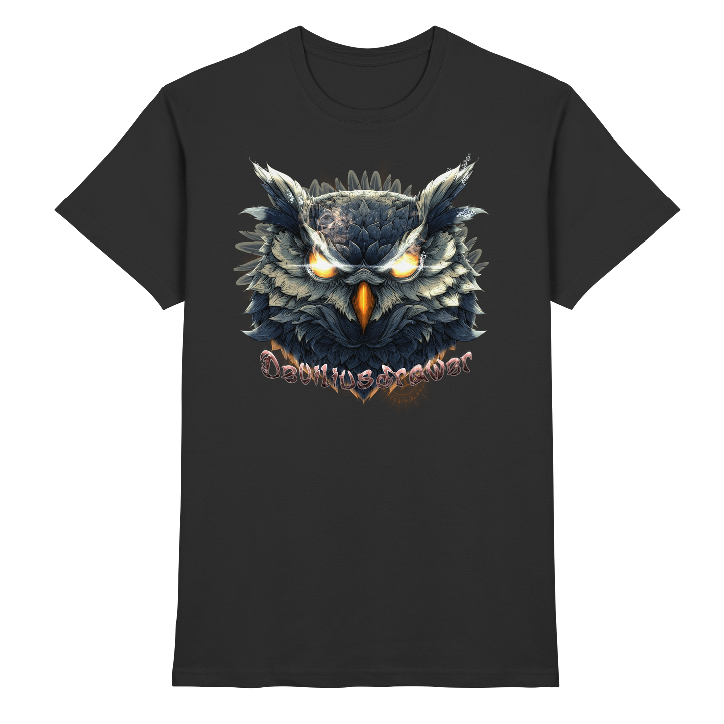 Deviliusdrawer Dark Fire Owl - Premium Shirt