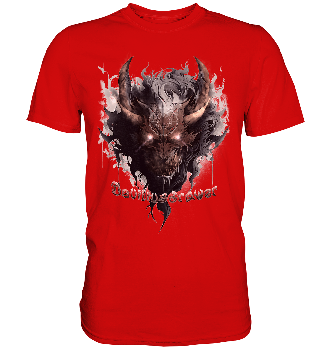 Deviliusdrawer Magic Redeyed Demon - Premium Shirt