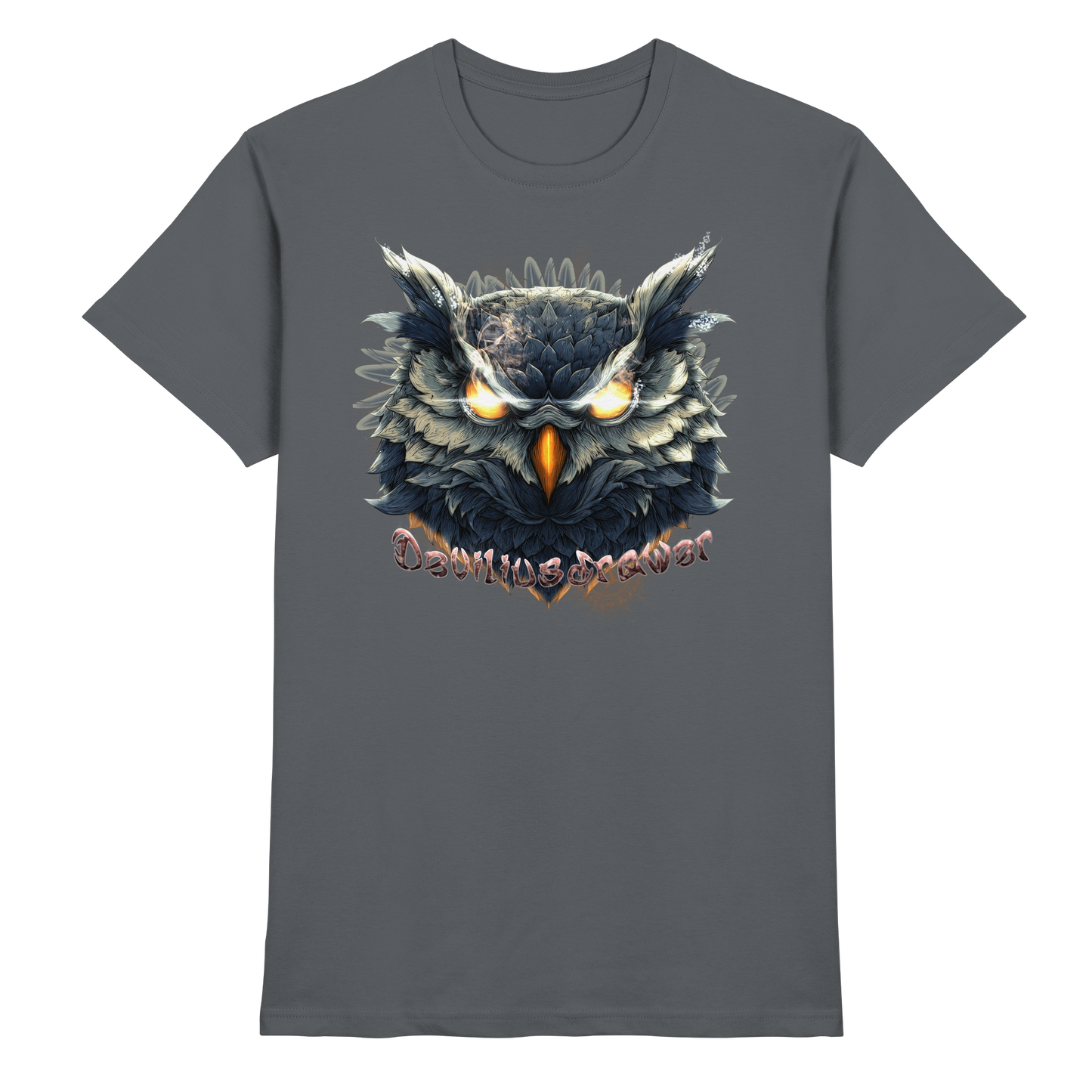 Deviliusdrawer Dark Fire Owl - Premium Shirt