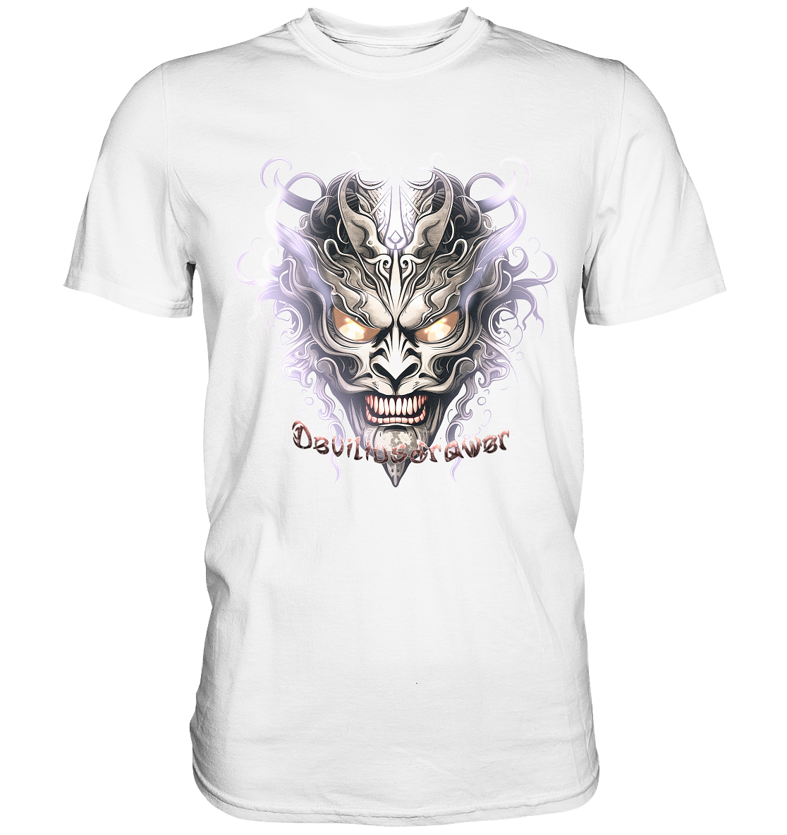 Deviliusdrawer Demon Mask Violet - Premium Shirt