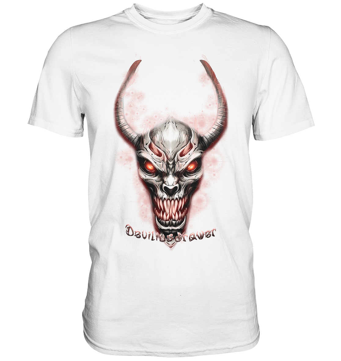 Deviliusdrawer Red Eyed Skeleton - Premium Shirt